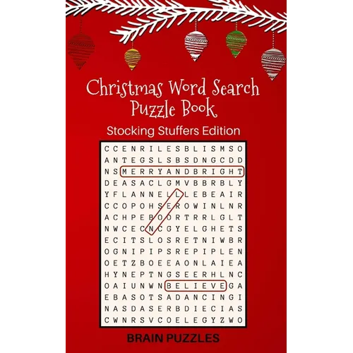 Christmas Word Search Puzzle Book: Stocking Stuffers Edition: Great Gift for Kids and Adults! - Paperback