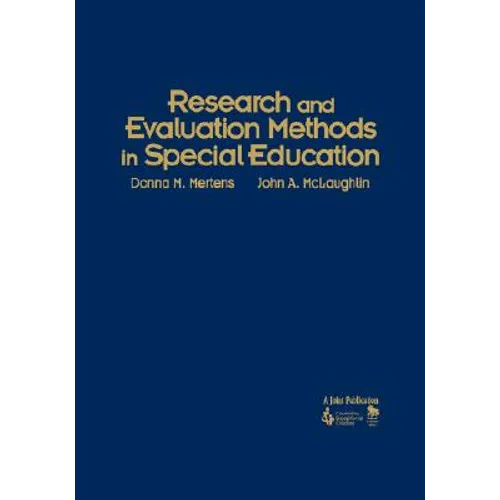 Research and Evaluation Methods in Special Education - Hardcover