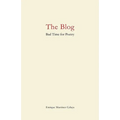 The Blog: Bad Time for Poetry