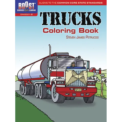 Trucks Coloring Book - Paperback