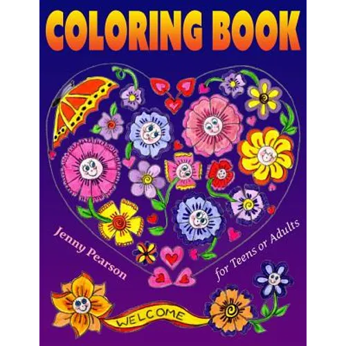 Coloring Book for Teens or Adults: Stress Relief & Relaxation (Marker Friendly) - Paperback