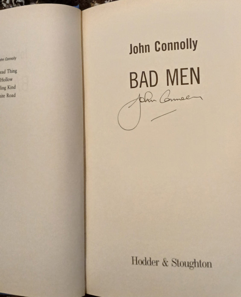 Bad Men by John Connolly-Hardcover-1st Ed., 2003. Signed Copy