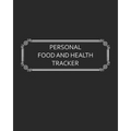 Personal Food and Health Tracker: Six-Week Food and Symptoms Diary (Black, 8x10)