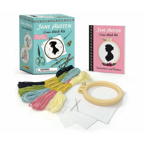 Jane Austen Cross-Stitch Kit: Includes 4 Patterns - Paperback
