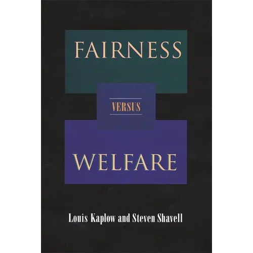 Fairness Versus Welfare