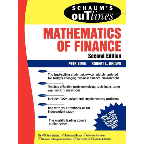 Schaum's Outline of Mathematics of Finance - Paperback