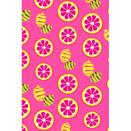Pink Lemonade: A 6x9 Lemon Lime Notebook with 120 College Ruled Pages
