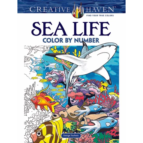 Creative Haven Sea Life Color by Number Coloring Book - Paperback