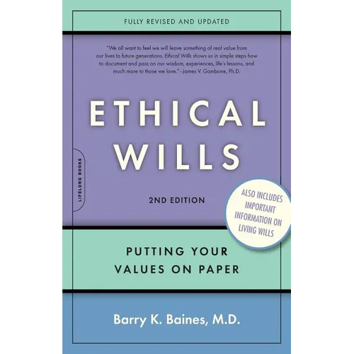 Ethical Wills: Putting Your Values on Paper - Paperback