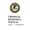 Criminal Resource Manual: 2000-2500