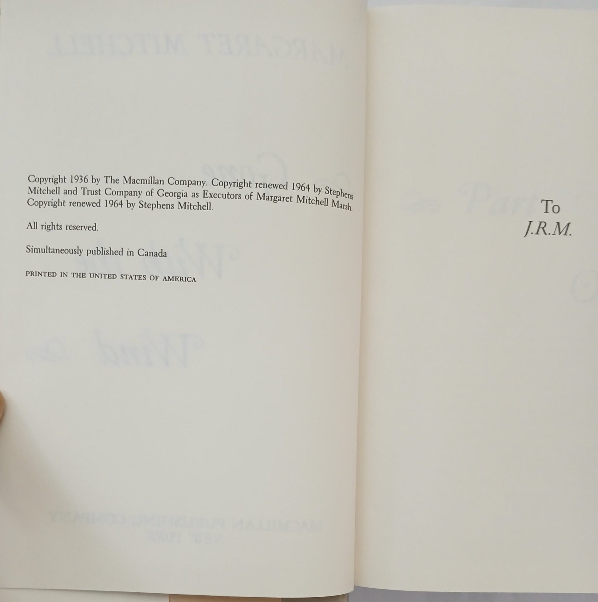 Gone with the Wind: A Novel by Margaret Mitchell-Hardcover-1964