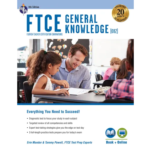 FTCE General Knowledge 4th Ed., Book + Online - Paperback