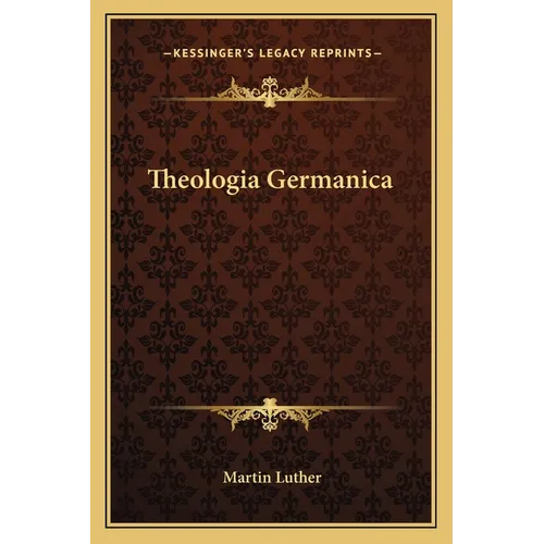 Theologia Germanica - Paperback
