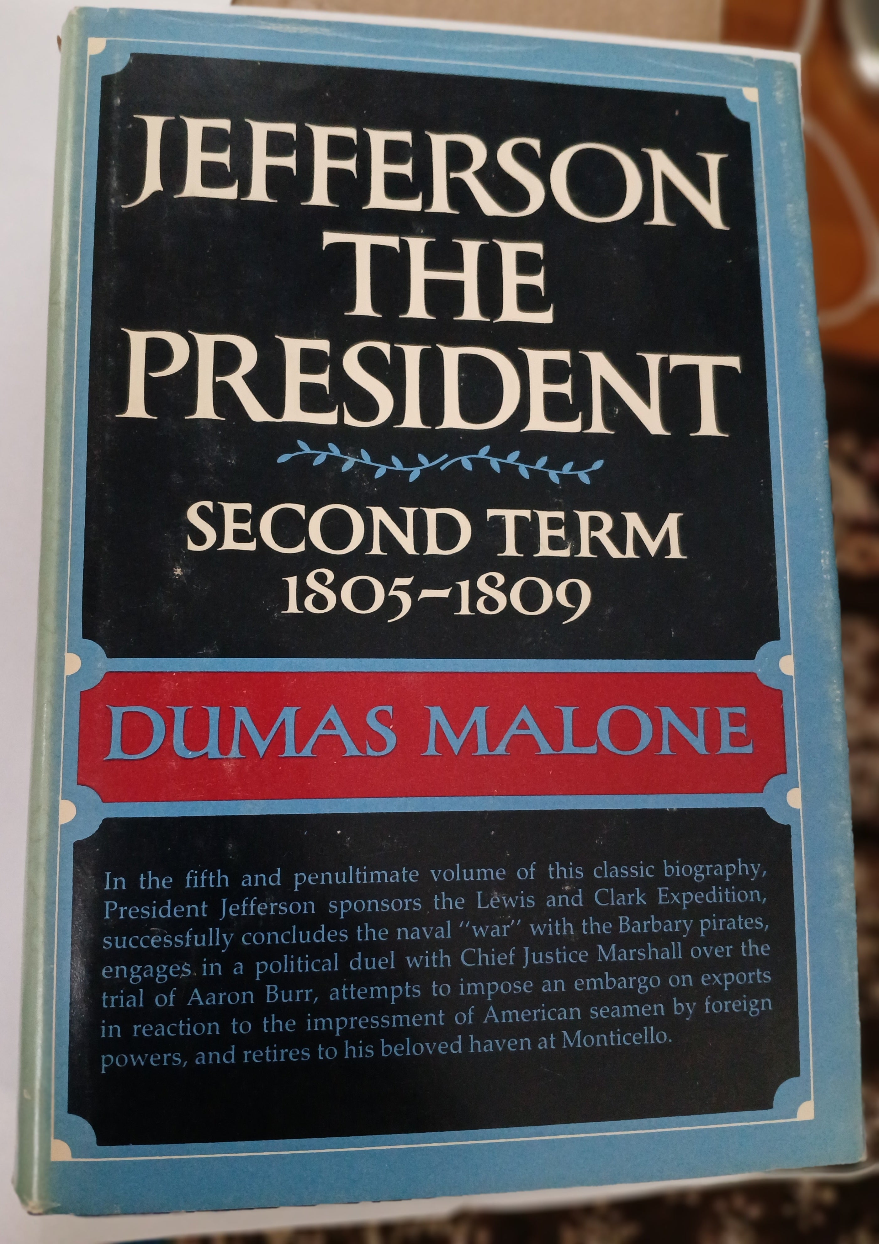 Jefferson and His Time 6 Vols Set by Dumas Malone-Hardcover