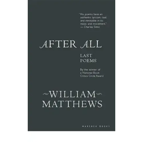 After All: Last Poems - Paperback