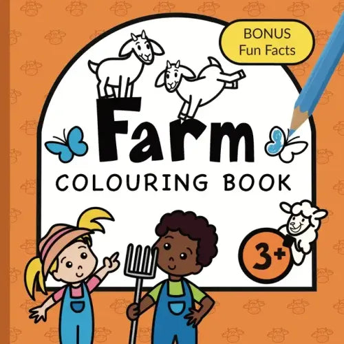 Colouring Book Farm For Children: Animals, Tractors, Vehicles and Farmyard life for boys & girls to colour Ages 3+ - Paperback