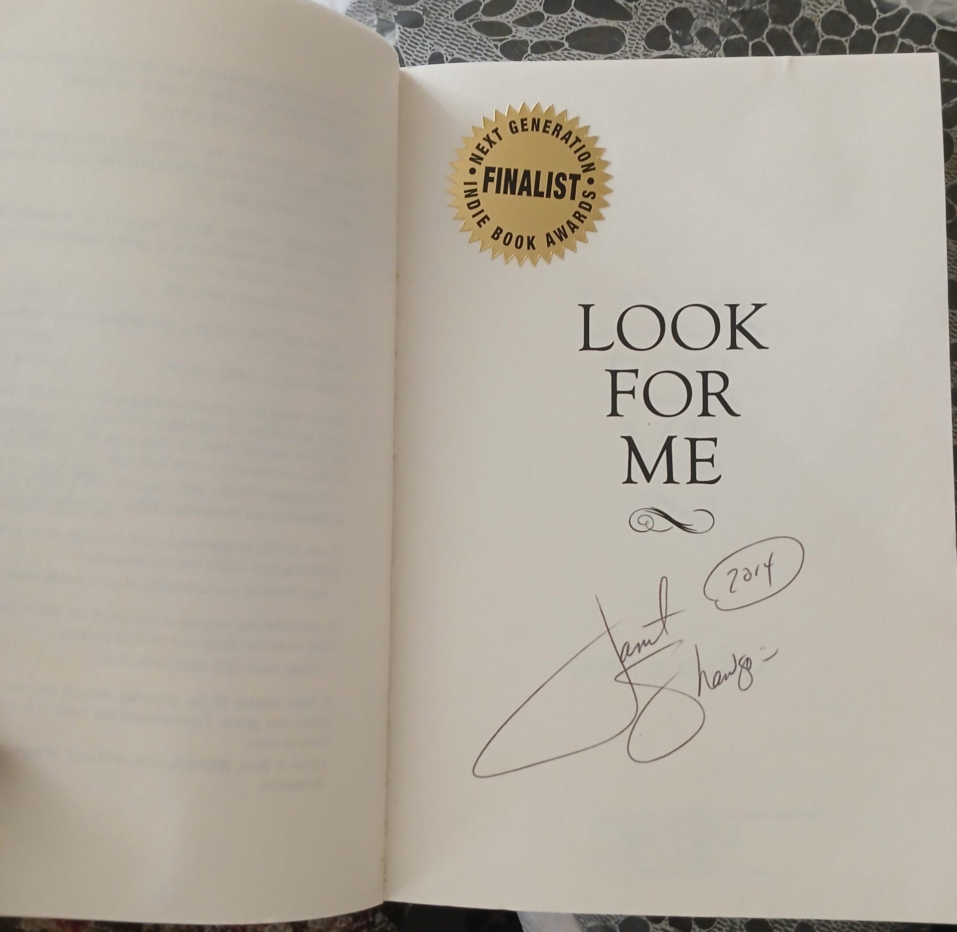 Look for Me by Janet K Shawgo-Paperback-Signed Copy