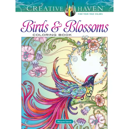 Creative Haven Birds and Blossoms Coloring Book - Paperback