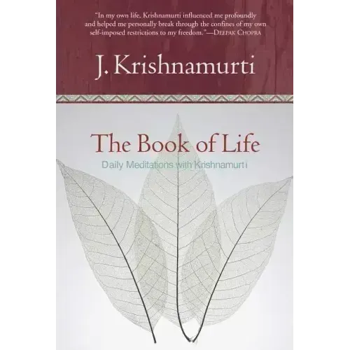 The Book of Life: Daily Meditations with Krishnamurti - Hardcover
