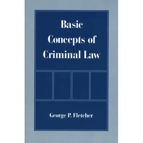 Basic Concepts of Criminal Law - Paperback