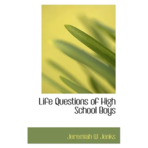 Life Questions of High School Boys - Paperback