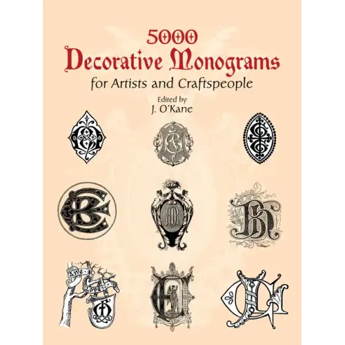 5000 Decorative Monograms for Artists and Craftspeople - Paperback