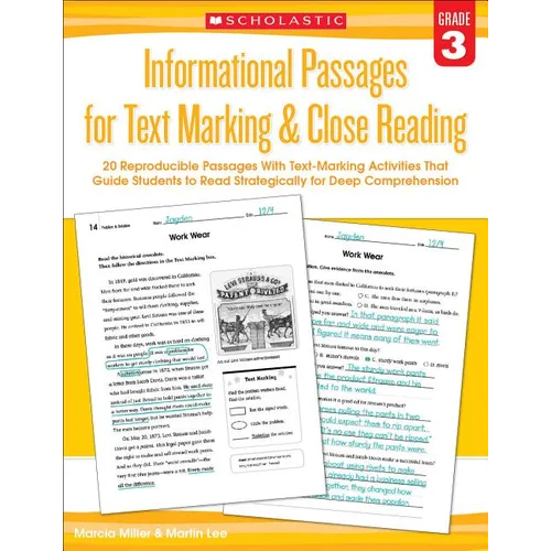 Informational Passages for Text Marking & Close Reading: Grade 3