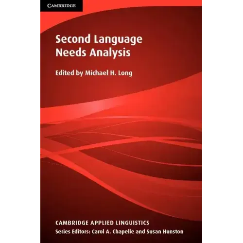 Second Language Needs Analysis - Paperback
