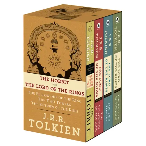 J.R.R. Tolkien 4-Book Boxed Set: The Hobbit, The Fellowship of the Ring, The Two Towers, The Return of the King - Boxed Set