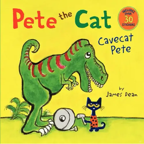 Pete the Cat: Cavecat Pete: Includes Over 30 Stickers! - Paperback