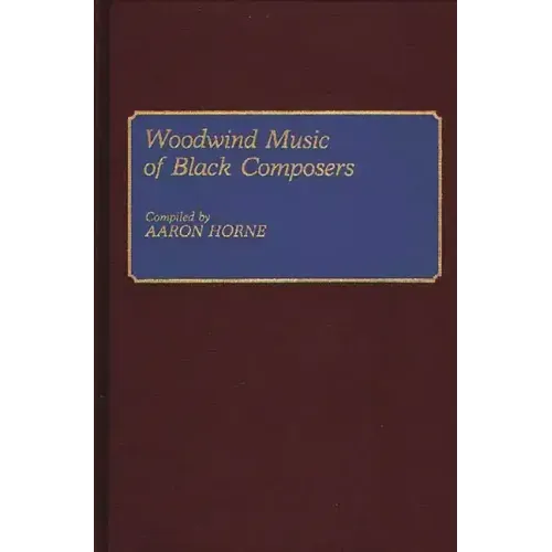 Woodwind Music of Black Composers - Hardcover