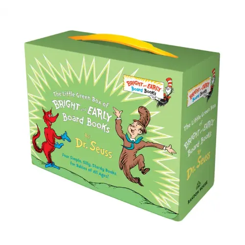 Little Green Boxed Set of Bright and Early Board Books: Fox in Socks; Mr. Brown Can Moo! Can You?; There's a Wocket in My Pocket!; Dr. Seuss's ABC - Hardcover