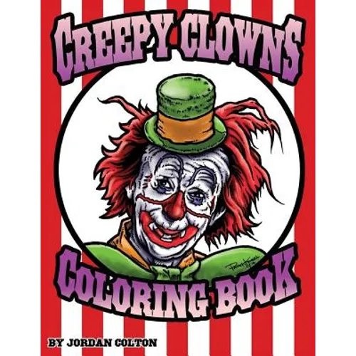 Creepy Clown Adult Coloring Book