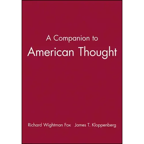 A Companion to American Thought - Paperback
