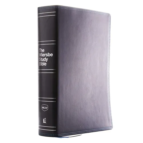 Nkjv, Wiersbe Study Bible, Leathersoft, Black, Comfort Print: Be Transformed by the Power of God's Word - Imitation Leather