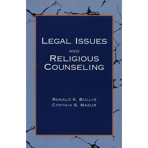 Legal Issues and Religious Counseling - Paperback
