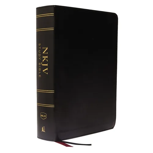 NKJV Study Bible, Imitation Leather, Black, Full-Color, Comfort Print: The Complete Resource for Studying God's Word - Imitation Leather