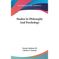 Studies In Philosophy And Psychology