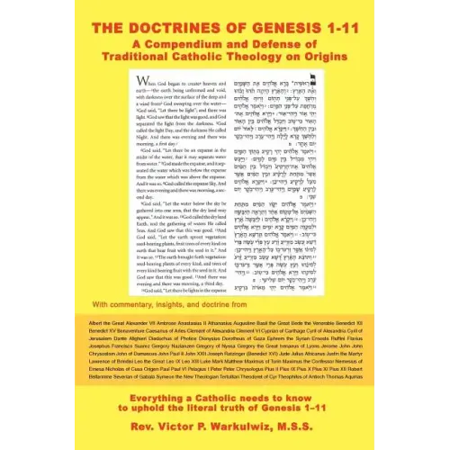 The Doctrines of Genesis 1-11: A Compendium and Defense of Traditional Catholic Theology on Origins - Paperback