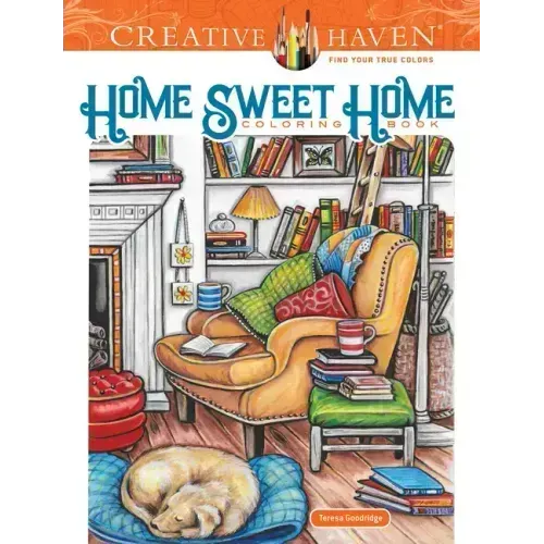 Creative Haven Home Sweet Home Coloring Book - Paperback