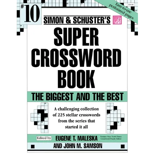 Simon & Schuster Super Crossword Puzzle Book #10 - Paperback