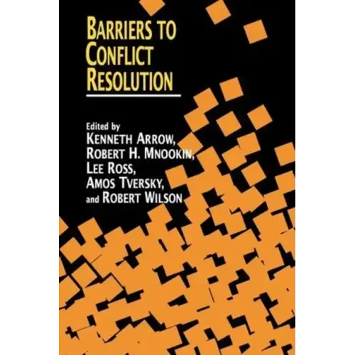 Barriers to Conflict Resolution - Paperback