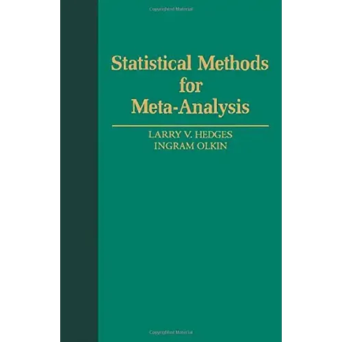 Statistical Methods for Meta-Analysis - Hardcover