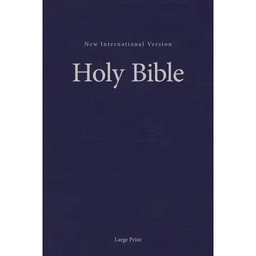 NIV, Pew and Worship Bible, Large Print, Hardcover, Blue - Hardcover