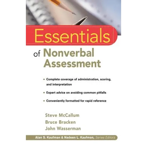 Essentials of Nonverbal Assessment