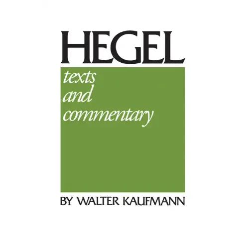 Hegel: Texts and Commentary - Paperback