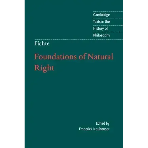 Foundations of Natural Right - Paperback