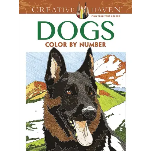 Creative Haven Dogs Color by Number Coloring Book - Paperback