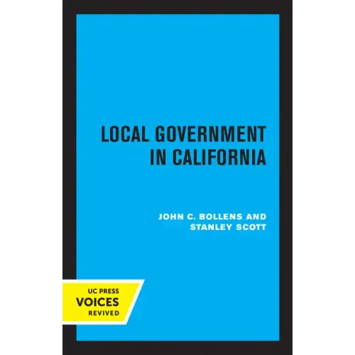 Local Government in California - Paperback