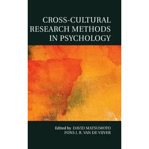 Cross-Cultural Research Methods in Psychology - Hardcover